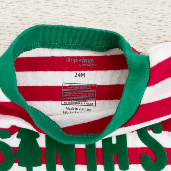 Simple Joy and Other Holiday Pajama Bundle Size (4 sets)18M through 2T - Picture 7 of 9